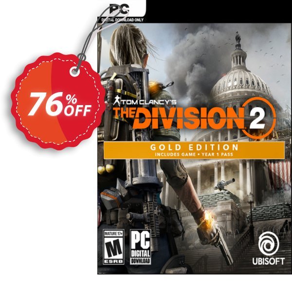 Tom Clancy's The Division 2 Gold Edition PC Coupon, discount Tom Clancy's The Division 2 Gold Edition PC Deal. Promotion: Tom Clancy's The Division 2 Gold Edition PC Exclusive offer 