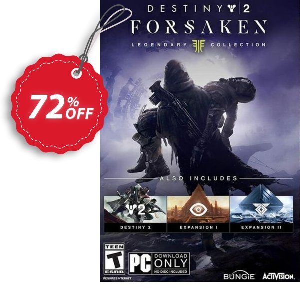 Destiny 2 Forsaken - Legendary Collection PC, US  Coupon, discount Destiny 2 Forsaken - Legendary Collection PC (US) Deal. Promotion: Destiny 2 Forsaken - Legendary Collection PC (US) Exclusive offer 