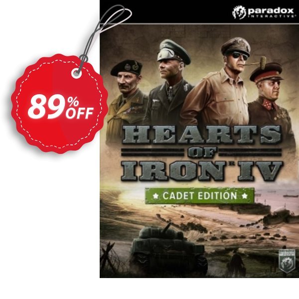 Hearts of Iron IV 4 Cadet Edition PC Coupon, discount Hearts of Iron IV 4 Cadet Edition PC Deal. Promotion: Hearts of Iron IV 4 Cadet Edition PC Exclusive offer 