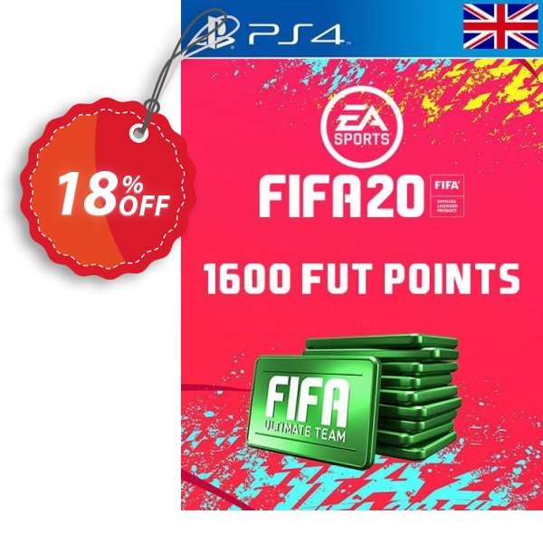 1600 FIFA 20 Ultimate Team Points PS4 PSN Code - UK account Coupon, discount 1600 FIFA 20 Ultimate Team Points PS4 PSN Code - UK account Deal. Promotion: 1600 FIFA 20 Ultimate Team Points PS4 PSN Code - UK account Exclusive offer 