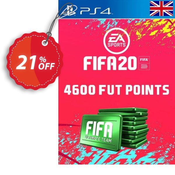 4600 FIFA 20 Ultimate Team Points PS4 PSN Code - UK account Coupon, discount 4600 FIFA 20 Ultimate Team Points PS4 PSN Code - UK account Deal. Promotion: 4600 FIFA 20 Ultimate Team Points PS4 PSN Code - UK account Exclusive offer 