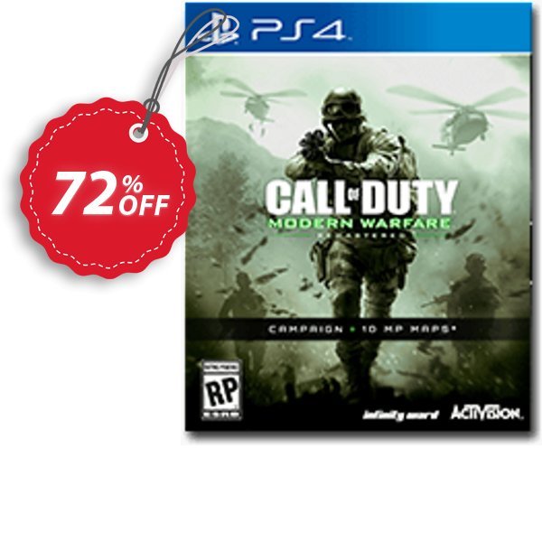 Call of Duty, COD Modern Warfare Remastered PS4 - Digital Code Coupon, discount Call of Duty (COD) Modern Warfare Remastered PS4 - Digital Code Deal. Promotion: Call of Duty (COD) Modern Warfare Remastered PS4 - Digital Code Exclusive offer 