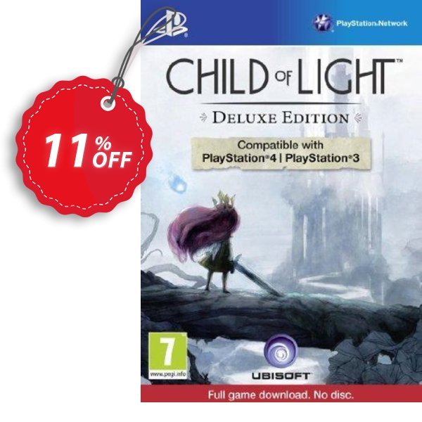 Child of Light Deluxe Edition PS3/PS4 - Digital Code Coupon, discount Child of Light Deluxe Edition PS3/PS4 - Digital Code Deal. Promotion: Child of Light Deluxe Edition PS3/PS4 - Digital Code Exclusive offer 