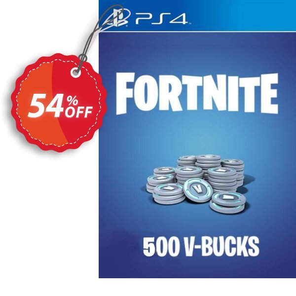 Fortnite - 500 V-Bucks PS4, US  Coupon, discount Fortnite - 500 V-Bucks PS4 (US) Deal. Promotion: Fortnite - 500 V-Bucks PS4 (US) Exclusive offer 