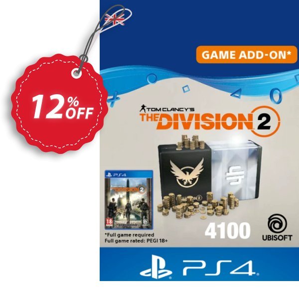 Tom Clancy's The Division 2 PS4 - 4100 Premium Credits Pack Coupon, discount Tom Clancy's The Division 2 PS4 - 4100 Premium Credits Pack Deal. Promotion: Tom Clancy's The Division 2 PS4 - 4100 Premium Credits Pack Exclusive offer 