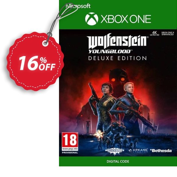 Wolfenstein: Youngblood Deluxe Edition Xbox One Coupon, discount Wolfenstein: Youngblood Deluxe Edition Xbox One Deal. Promotion: Wolfenstein: Youngblood Deluxe Edition Xbox One Exclusive offer 
