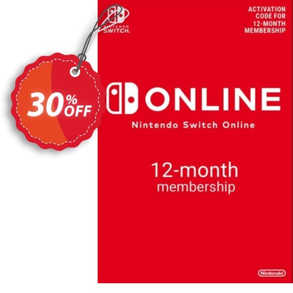 Nintendo Switch Online 12 Month, 365 Day Membership Switch