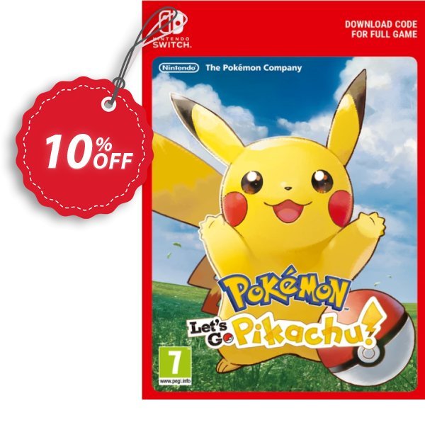 Pokemon Let's Go! Pikachu Switch Coupon, discount Pokemon Let's Go! Pikachu Switch Deal. Promotion: Pokemon Let's Go! Pikachu Switch Exclusive offer 