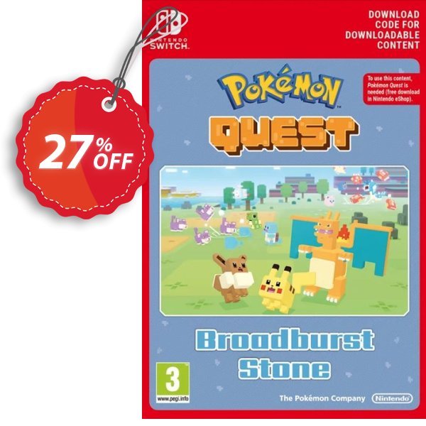 Pokemon Quest - Broadburst Stone Switch Coupon, discount Pokemon Quest - Broadburst Stone Switch Deal. Promotion: Pokemon Quest - Broadburst Stone Switch Exclusive offer 