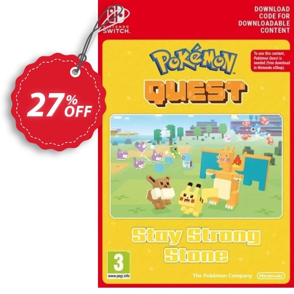 Pokemon Quest - Stay Strong Stone Switch Coupon, discount Pokemon Quest - Stay Strong Stone Switch Deal. Promotion: Pokemon Quest - Stay Strong Stone Switch Exclusive offer 