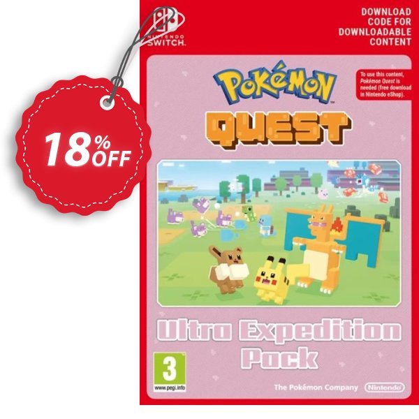 Pokemon Quest - Ultra Expedition Pack Switch Coupon, discount Pokemon Quest - Ultra Expedition Pack Switch Deal. Promotion: Pokemon Quest - Ultra Expedition Pack Switch Exclusive offer 