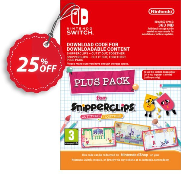 Snipperclips - Cut it out Together Plus Pack Switch Coupon, discount Snipperclips - Cut it out Together Plus Pack Switch Deal. Promotion: Snipperclips - Cut it out Together Plus Pack Switch Exclusive offer 
