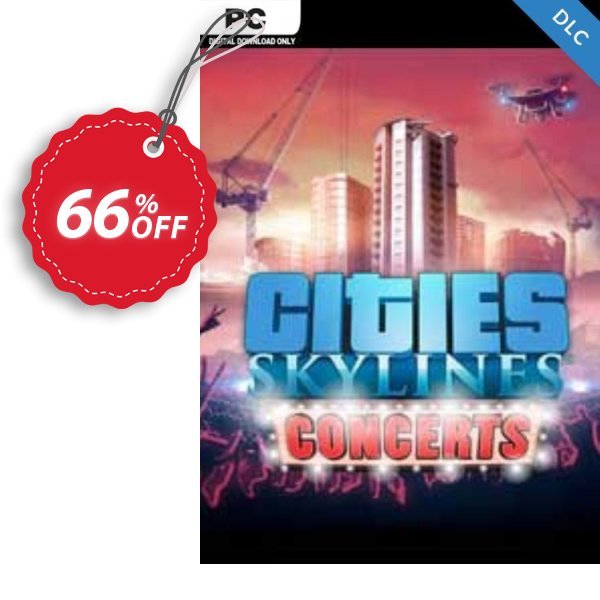 Cities Skylines - Concerts DLC Coupon, discount Cities Skylines - Concerts DLC Deal. Promotion: Cities Skylines - Concerts DLC Exclusive offer 