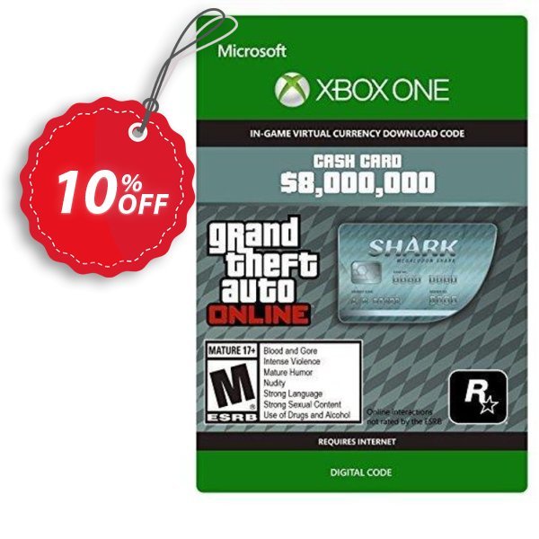 GTA V 5 Megalodon Shark Cash Card - Xbox One Digital Code Coupon, discount GTA V 5 Megalodon Shark Cash Card - Xbox One Digital Code Deal. Promotion: GTA V 5 Megalodon Shark Cash Card - Xbox One Digital Code Exclusive offer 