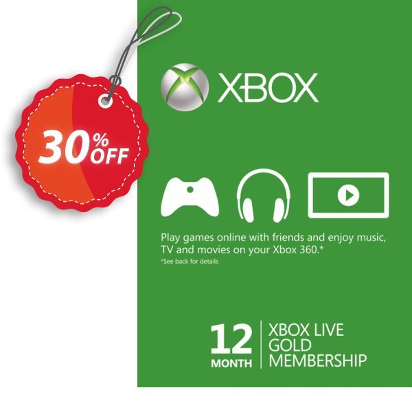 12 Month Xbox Live Gold Membership BRAZIL Coupon, discount 12 Month Xbox Live Gold Membership BRAZIL Deal. Promotion: 12 Month Xbox Live Gold Membership BRAZIL Exclusive offer 