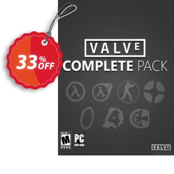 Valve Complete Pack PC Coupon, discount Valve Complete Pack PC Deal. Promotion: Valve Complete Pack PC Exclusive offer 