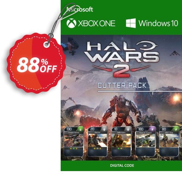 Halo Wars 2 Cutter Pack DLC Xbox One / PC Coupon, discount Halo Wars 2 Cutter Pack DLC Xbox One / PC Deal. Promotion: Halo Wars 2 Cutter Pack DLC Xbox One / PC Exclusive offer 