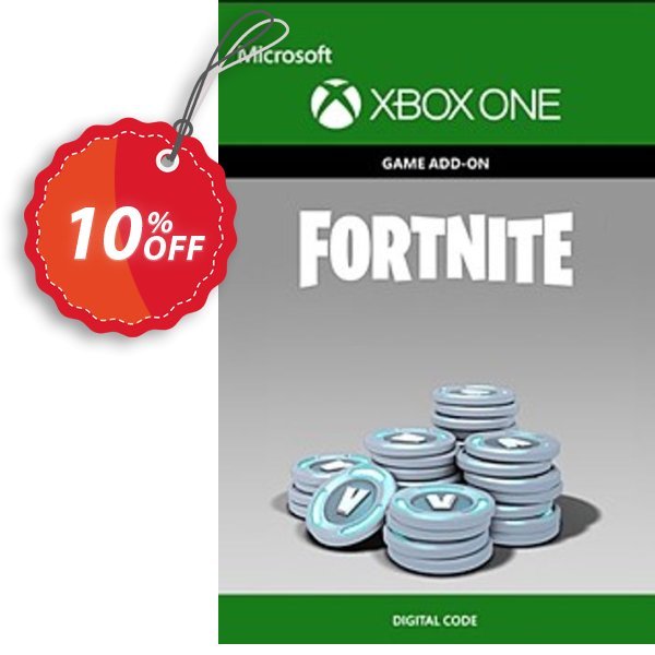 Fortnite - 6,000, 1,500 Bonus V-Bucks Xbox One Coupon, discount Fortnite - 6,000 (1,500 Bonus) V-Bucks Xbox One Deal. Promotion: Fortnite - 6,000 (1,500 Bonus) V-Bucks Xbox One Exclusive offer 