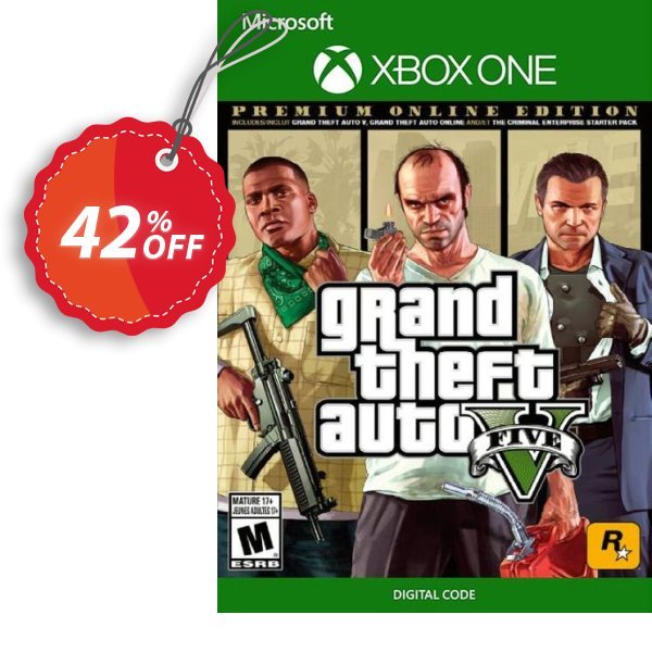 Grand Theft Auto V 5: Premium Online Edition Xbox One Coupon, discount Grand Theft Auto V 5: Premium Online Edition Xbox One Deal. Promotion: Grand Theft Auto V 5: Premium Online Edition Xbox One Exclusive offer 