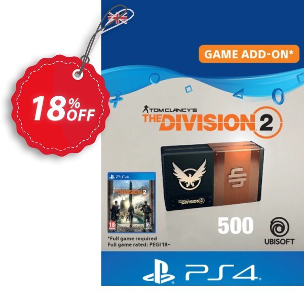 Tom Clancy's The Division 2 PS4 - 500 Premium Credits Pack Coupon, discount Tom Clancy's The Division 2 PS4 - 500 Premium Credits Pack Deal. Promotion: Tom Clancy's The Division 2 PS4 - 500 Premium Credits Pack Exclusive offer 