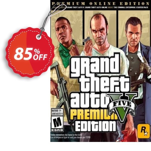 Grand Theft Auto V 5, GTA 5 : Premium Online Edition PC Coupon, discount Grand Theft Auto V 5 (GTA 5): Premium Online Edition PC Deal. Promotion: Grand Theft Auto V 5 (GTA 5): Premium Online Edition PC Exclusive offer