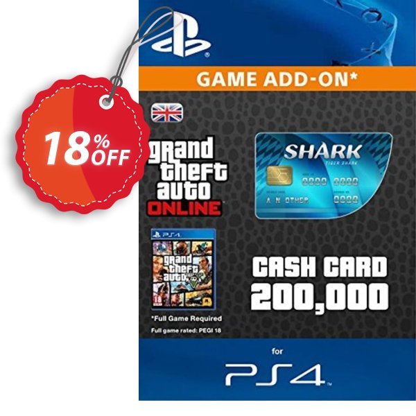 Grand Theft Auto Online, GTA V 5 Tiger Shark Cash Card PS4 Coupon, discount Grand Theft Auto Online (GTA V 5) Tiger Shark Cash Card PS4 Deal. Promotion: Grand Theft Auto Online (GTA V 5) Tiger Shark Cash Card PS4 Exclusive offer 