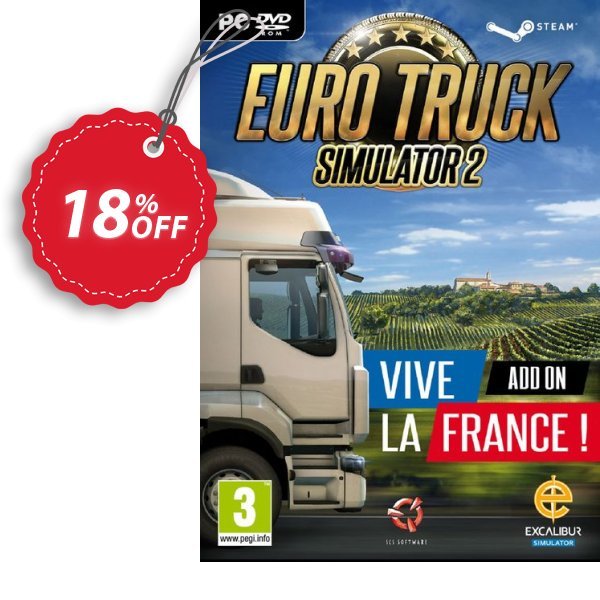 Euro Truck Simulator 2 PC - Vive la France DLC Coupon, discount Euro Truck Simulator 2 PC - Vive la France DLC Deal. Promotion: Euro Truck Simulator 2 PC - Vive la France DLC Exclusive offer 