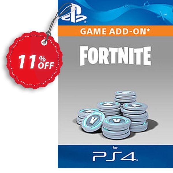 Fortnite - 6,000, +1,500 Bonus V-Bucks PS4 Coupon, discount Fortnite - 6,000 (+1,500 Bonus) V-Bucks PS4 Deal. Promotion: Fortnite - 6,000 (+1,500 Bonus) V-Bucks PS4 Exclusive offer 