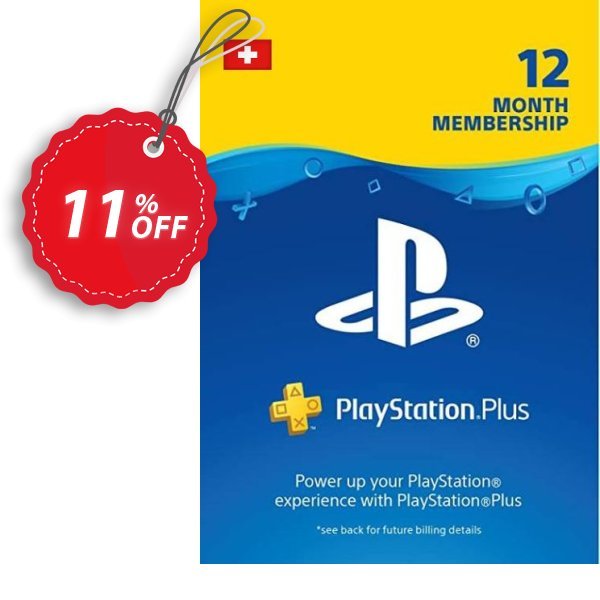 PS Plus, PS+ - 12 Month Subscription, Switzerland  Coupon, discount PlayStation Plus (PS+) - 12 Month Subscription (Switzerland) Deal. Promotion: PlayStation Plus (PS+) - 12 Month Subscription (Switzerland) Exclusive offer 