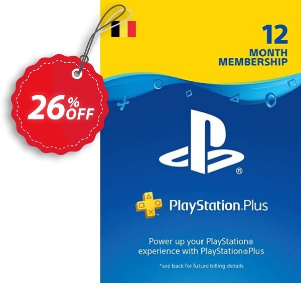 PS Plus, PS+ - 12 Month Subscription, Belgium  Coupon, discount Playstation Plus (PS+) - 12 Month Subscription (Belgium) Deal. Promotion: Playstation Plus (PS+) - 12 Month Subscription (Belgium) Exclusive offer 
