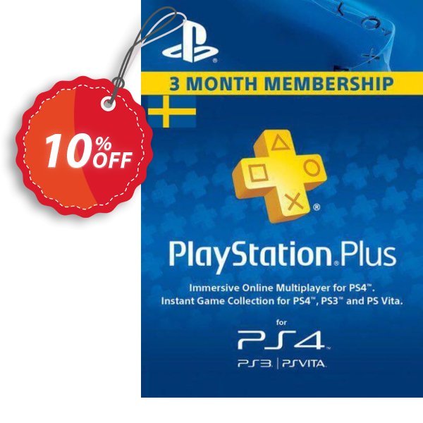 PS Plus - 3 Month Subscription, Sweden  Coupon, discount Playstation Plus - 3 Month Subscription (Sweden) Deal. Promotion: Playstation Plus - 3 Month Subscription (Sweden) Exclusive offer 