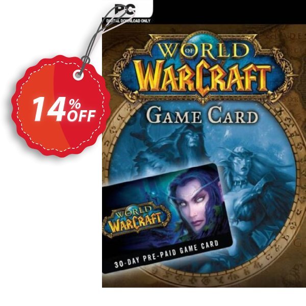 World of Warcraft 30 Day Pre-Paid Game Card PC/MAC Coupon, discount World of Warcraft 30 Day Pre-Paid Game Card PC/Mac Deal. Promotion: World of Warcraft 30 Day Pre-Paid Game Card PC/Mac Exclusive offer 