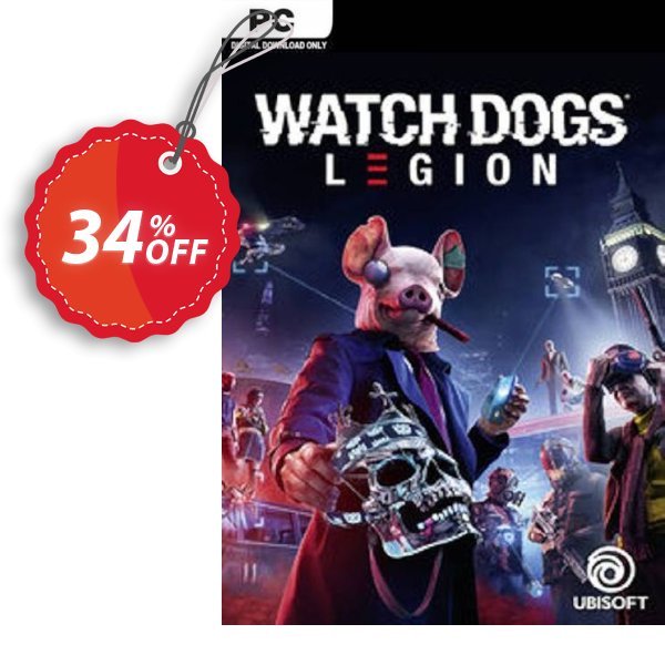 Watch Dogs: Legion PC Coupon, discount Watch Dogs: Legion PC Deal. Promotion: Watch Dogs: Legion PC Exclusive offer 