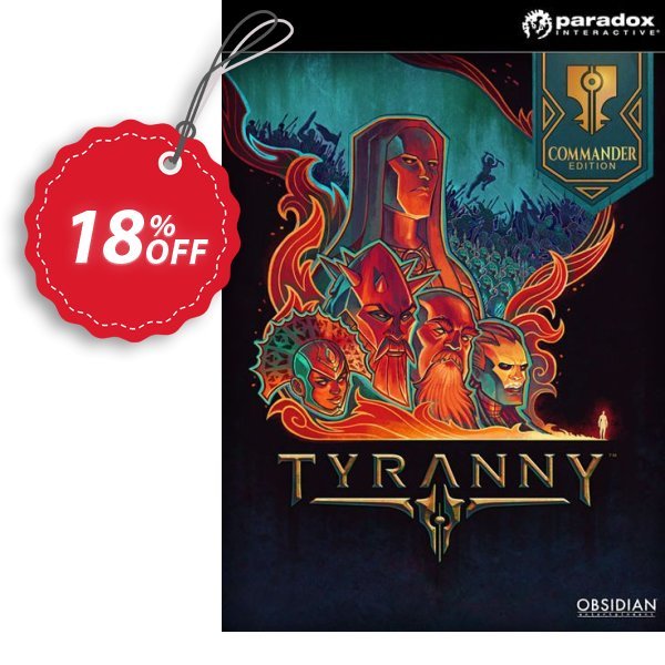 Tyranny Commander Edition PC Coupon, discount Tyranny Commander Edition PC Deal. Promotion: Tyranny Commander Edition PC Exclusive offer 