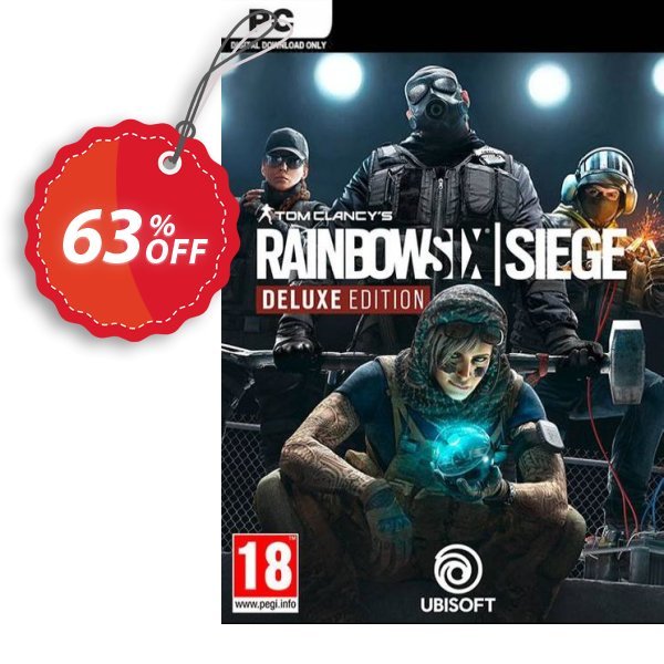 Tom Clancy's Rainbow Six Siege Deluxe Edition PC Coupon, discount Tom Clancy's Rainbow Six Siege Deluxe Edition PC Deal. Promotion: Tom Clancy's Rainbow Six Siege Deluxe Edition PC Exclusive offer 