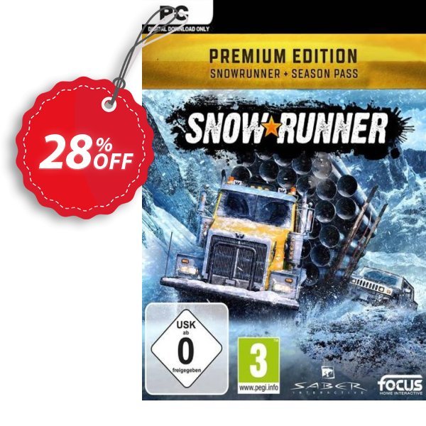SnowRunner: Premium Edition PC Coupon, discount SnowRunner: Premium Edition PC Deal. Promotion: SnowRunner: Premium Edition PC Exclusive offer 