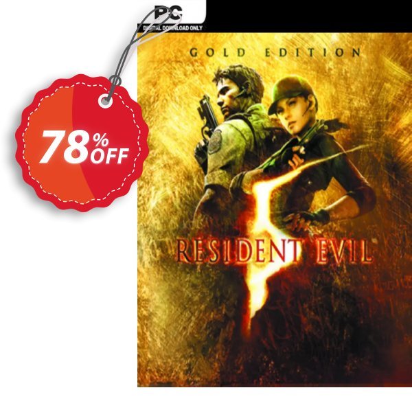 Resident Evil 5 Gold Edition PC Coupon, discount Resident Evil 5 Gold Edition PC Deal. Promotion: Resident Evil 5 Gold Edition PC Exclusive offer 