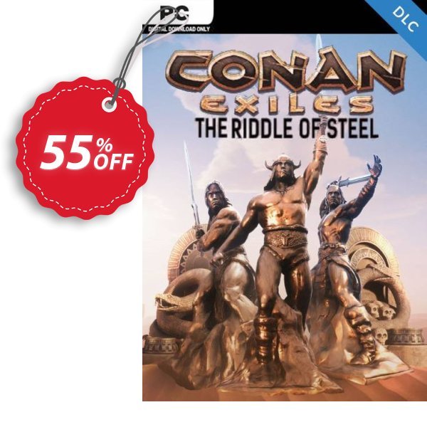 Conan Exiles - The Riddle of Steel DLC Coupon, discount Conan Exiles - The Riddle of Steel DLC Deal. Promotion: Conan Exiles - The Riddle of Steel DLC Exclusive offer 