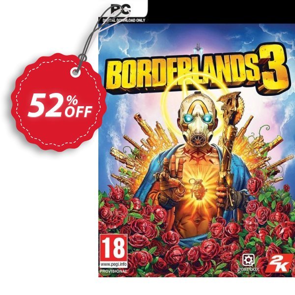 Borderlands 3 PC + DLC, EU  Coupon, discount Borderlands 3 PC + DLC (EU) Deal. Promotion: Borderlands 3 PC + DLC (EU) Exclusive offer 