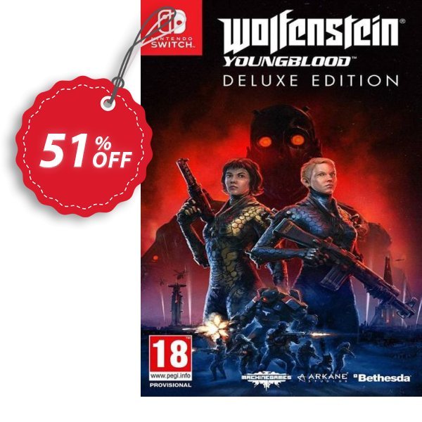 Wolfenstein: Youngblood - Deluxe Edition Switch Coupon, discount Wolfenstein: Youngblood - Deluxe Edition Switch Deal. Promotion: Wolfenstein: Youngblood - Deluxe Edition Switch Exclusive offer 
