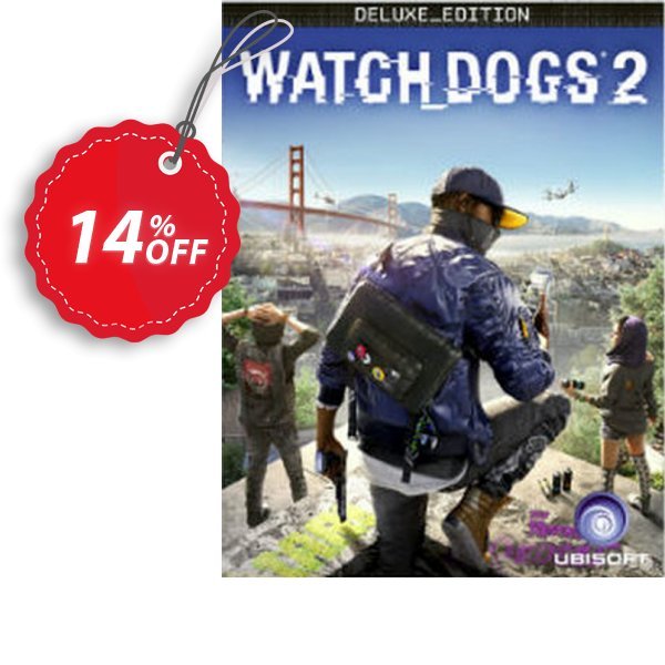 Watch Dogs 2 Deluxe Edition PC Coupon, discount Watch Dogs 2 Deluxe Edition PC Deal. Promotion: Watch Dogs 2 Deluxe Edition PC Exclusive Easter Sale offer 