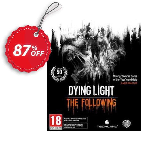 Dying Light: The Following Expansion Pack PC Coupon, discount Dying Light: The Following Expansion Pack PC Deal. Promotion: Dying Light: The Following Expansion Pack PC Exclusive Easter Sale offer 