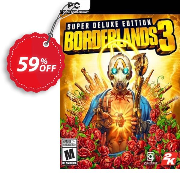 Borderlands 3: Super Deluxe Edition PC, Asia  Coupon, discount Borderlands 3: Super Deluxe Edition PC (Asia) Deal. Promotion: Borderlands 3: Super Deluxe Edition PC (Asia) Exclusive Easter Sale offer 