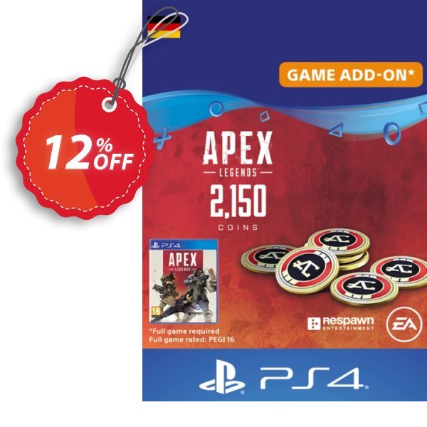Apex Legends 2150 Coins PS4, Germany  Coupon, discount Apex Legends 2150 Coins PS4 (Germany) Deal. Promotion: Apex Legends 2150 Coins PS4 (Germany) Exclusive Easter Sale offer 