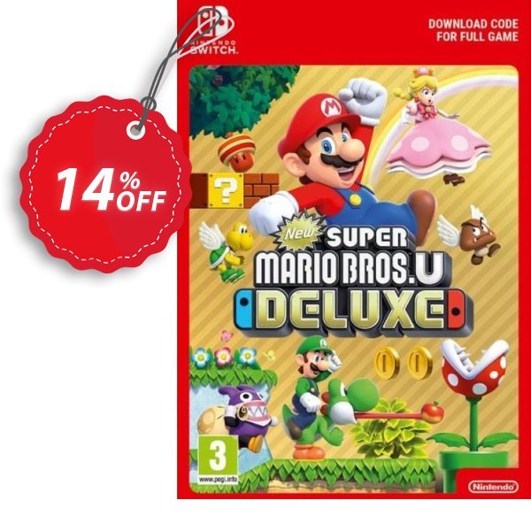 New Super Mario Bros. U - Deluxe Switch, US  Coupon, discount New Super Mario Bros. U - Deluxe Switch (US) Deal. Promotion: New Super Mario Bros. U - Deluxe Switch (US) Exclusive Easter Sale offer 
