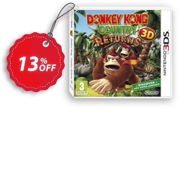 Donkey Kong Country Returns 3D 3DS - Game Code Coupon, discount Donkey Kong Country Returns 3D 3DS - Game Code Deal. Promotion: Donkey Kong Country Returns 3D 3DS - Game Code Exclusive Easter Sale offer 