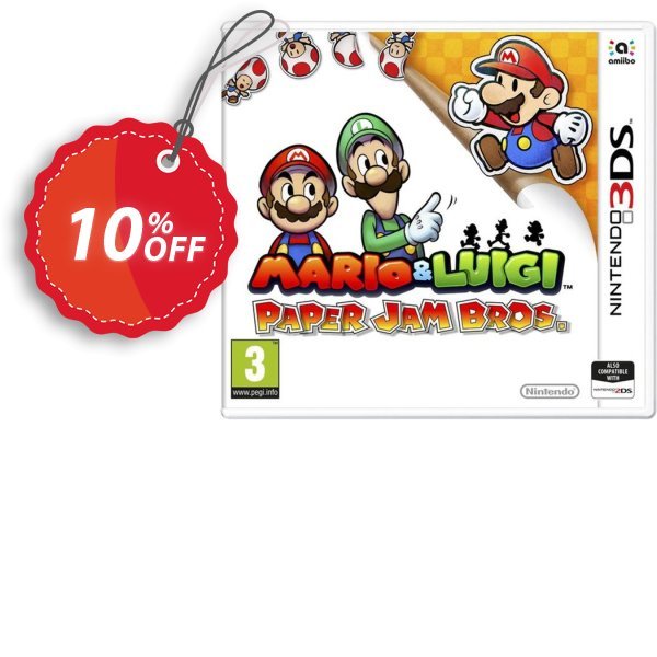Mario and Luigi: Paper Jam Bros. 3DS - Game Code Coupon, discount Mario and Luigi: Paper Jam Bros. 3DS - Game Code Deal. Promotion: Mario and Luigi: Paper Jam Bros. 3DS - Game Code Exclusive Easter Sale offer 