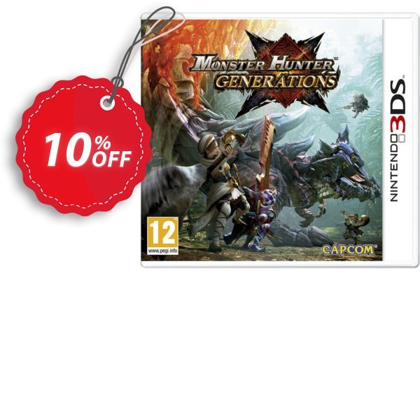 Monster Hunter Generations 3DS - Game Code Coupon, discount Monster Hunter Generations 3DS - Game Code Deal. Promotion: Monster Hunter Generations 3DS - Game Code Exclusive Easter Sale offer 