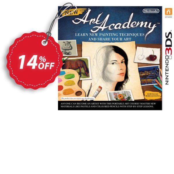 New Art Academy 3DS - Game Code Coupon, discount New Art Academy 3DS - Game Code Deal. Promotion: New Art Academy 3DS - Game Code Exclusive Easter Sale offer 