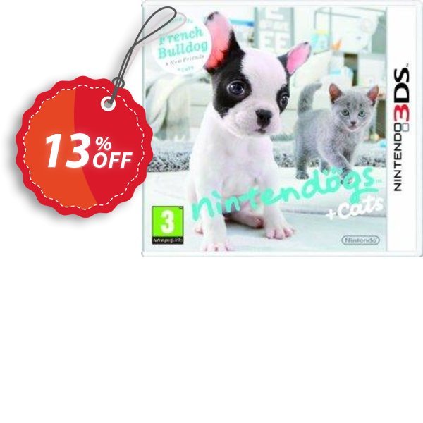 Nintendogs + Cats: French Bulldog & New Friends 3DS - Game Code Coupon, discount Nintendogs + Cats: French Bulldog & New Friends 3DS - Game Code Deal. Promotion: Nintendogs + Cats: French Bulldog & New Friends 3DS - Game Code Exclusive Easter Sale offer 